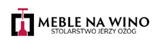 drewniane regały na wino